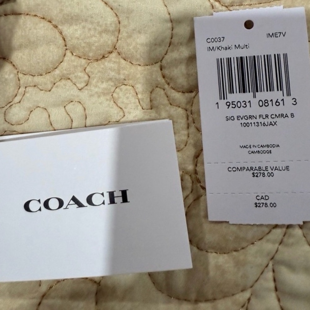 Coach Signature Floral Clutch - Brown and Pink - Picture 9 of 13